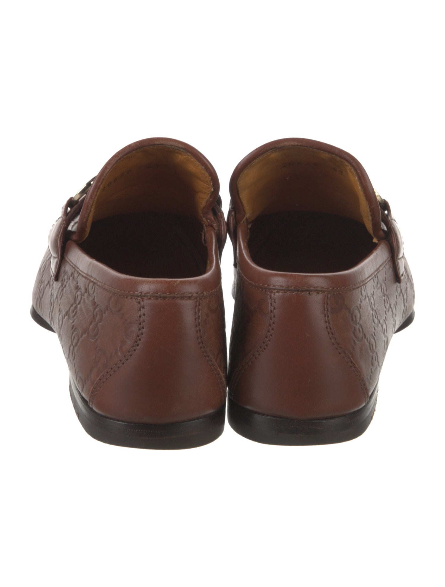 Gucci Horsebit Accent Leather Dress Loafers